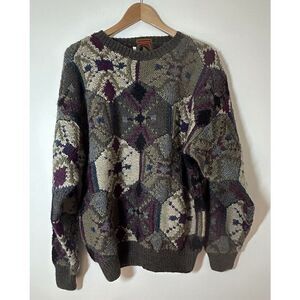 Boston Traders Limited Edition Hand Knitted Wool Men’s Medium Vintage Sweater